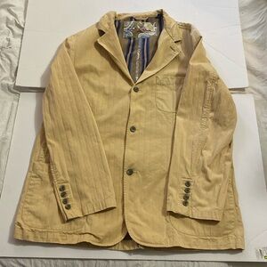 Robert Graham Harvest Yellow Cotton Blazer